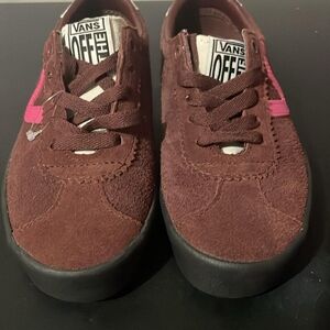 Vans Kids Sneakers - Brown with Pink Accents